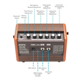 Aroma AG-15A – 15W Portable Acoustic Guitar Amplifier